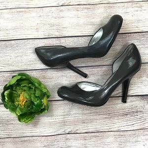 Jessica Simpson Gray Patent D’Orsay Pump Heels 7.5